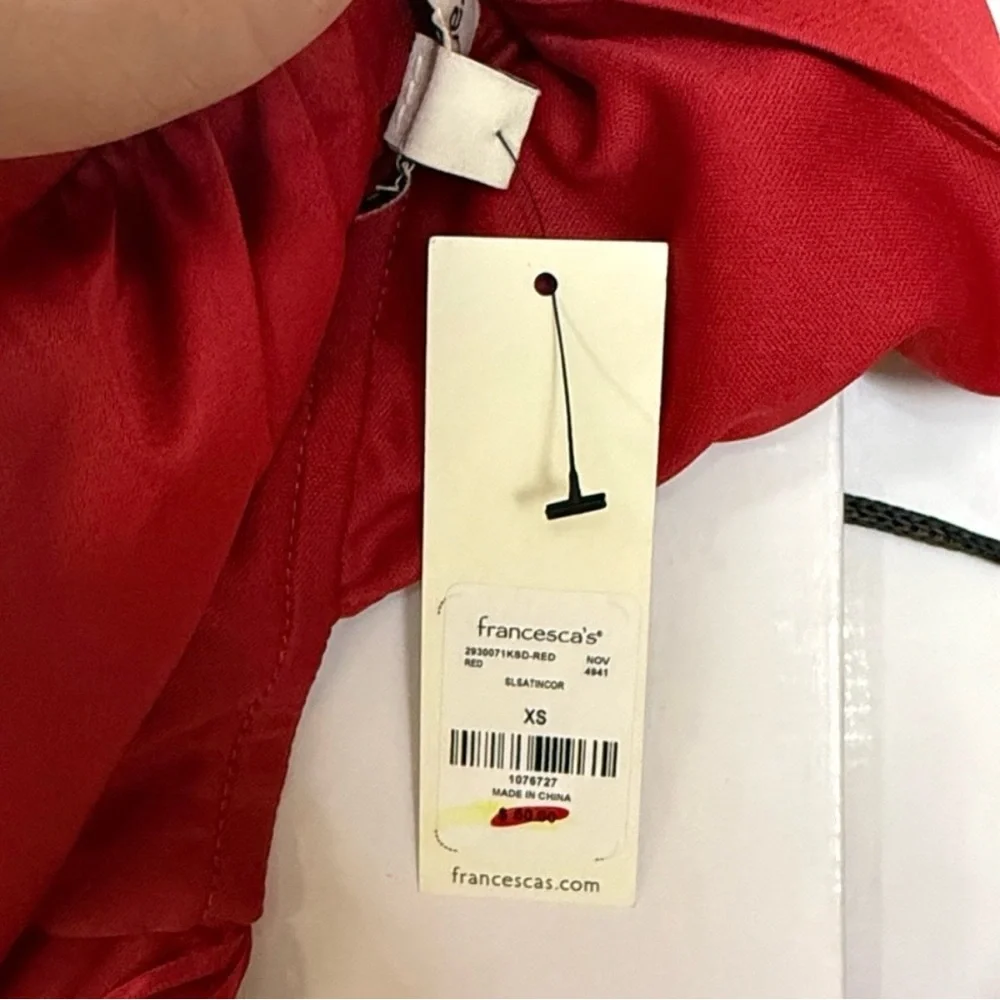 Francesca's Collections Red High-Low Dress - Picture 9 of 10